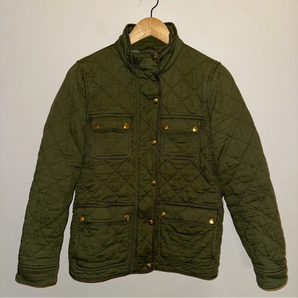 J. Crew Quilted Downtown Field Jacket Women’s Size Extra Small